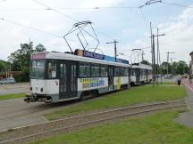 Endstelle Schoonselhof (zur Zugüberholung ins Abstellgleis mit Ausstieg in die Wiese)