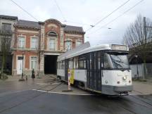 Wenden auf dem Draakplaats - rückwärts in die nördliche Wagenhalle