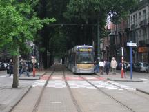 auf der Avenue Albert, Fahrtrichtung Gare du Midi