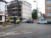 Endstelle Silence, Wenden über Gleisdreieck, rückwärts in die Avenue du Silence