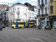 H Janson - Rue de l'Aqueduc Ecke Rue Moris, Fahrtrichtung Heysel