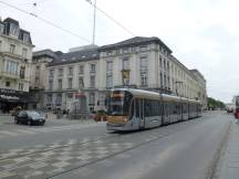 Rue Royale Ecke Rue de Louvain, links Statue du Général Henri Alexis Brialmont