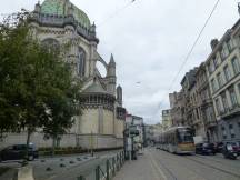 Rue de Palais Ecke Rue Royale, links Église Royale Sainte-Marie