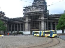 Schleife auf dem Place Poelaert vor dem Justizpalast