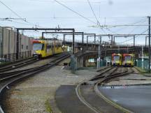 Wendeanlage an der Station Charleroi Sud