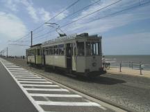 3-achsiger Tw 354 (Bj 1954 für Gent) wurde auch auf dem Stadtnetz Oostende getestet