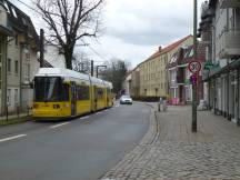 Honöwer Str in Mahlsdorf - Richtung Köpenick Fahrt in den Gegenverkehr