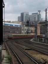 Einfahrt über die Stadtbahn in den Bf Hackescher Markt