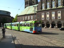 Wegmann GT4&GB4 an H Domsheide, heute Umleitung über Hbf zur Weserwehr