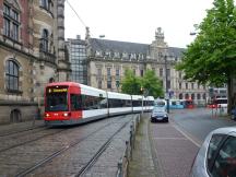 Violenstr / Domsheide, links das Amtsgericht Bremen, im Hintergrund die Hauptpost