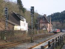 Dieseltriebwagen BR 628 auf der Eifelstrecke in Kyllburg