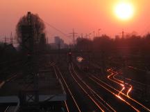 Abendstimmung in Düsseldorf Gerresheim