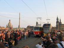großes Volksfest: feierliche Staffelübergabe vom Tatra an den NGT D12DD