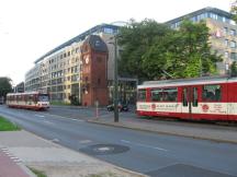 H Schlüterstr, Mitte der Turm der Fa. Haniel&Lueg