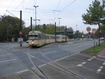 Ausfahrt H Südfriedhof Richtung Stadtmitte