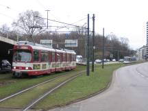 Beginn des Tausendfüßlers auf der Hofgartenstraße