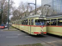 Zugbegegnung auf der Immermannstr Ecke Charlottenstr