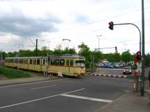 Bahnübergang nähe H Südpark Richtung Uni