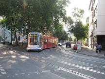 Bilker Allee Ecke Bachstr, Fahrtrichtung Hbf