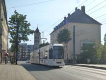 Ackerstr zwischen Gerresheimer Str und Birkenstr, Fahrtrichtung Mörsenbroich