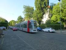 Uhlandstr zwischen Schillerstr und Schumannstr, Fahrtrichtung Stadtmitte