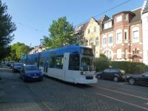 Uhlandstr zwischen Schillerstr und Schumannstr, Fahrtrichtung Stadtmitte