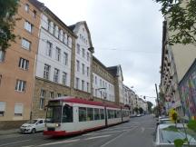 Helmholtzstr zw Hüttenstr und Mintroppl, Fahrtrichtung Hbf