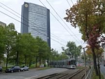 Ausfahrt Schleife Mörsenbroich, Heinrichstr, auf die Brehmstr