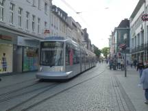 Niederstr Ecke Kastellstr, westl. Ende der 1-gleisigen Streckenführung