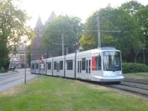 Oberstr mit Obertor im Hintergrund, kurz vor Erreichen der H Stadthalle