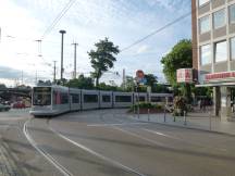 Ausfahrt H Neuss-Hbf in die Krefelder Str Richtung Stadthalle