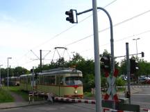 Bahnübergang nähe H Südpark Richtung Universität