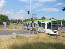 Bahnübergang nähe H Südpark Richtung Universität