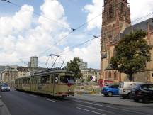 Elsabethstr vor der Kirche St. Peter, Fahrtrichtung Volmerswerth