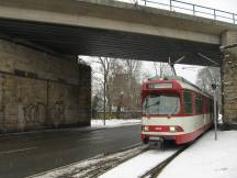 Gleisverschlingung unter DB Brücke Stadtgrenze Ratingen