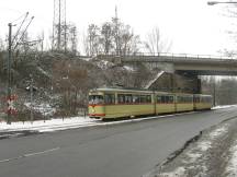 Gleisverschlingung unter DB Brücke Stadtgrenze Ratingen