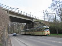 Gleisverschlingung unter DB Brücke Stadtgrenze Ratingen