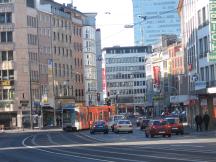 Am Wehrhahn Ecke Oststr, Fahrtrichtung Kirchplatz