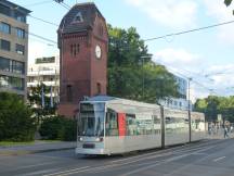 H Schlüterstr mit Turm von Haniel & Lueg