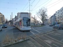 Hüttenstr Ecke Corneliusstr, Fahrtrichtung Unterrath