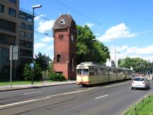 H Schlüterstr mit Turm von Haniel & Lueg