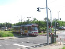 Bahnübergang nähe H Südpark Richtung Universität