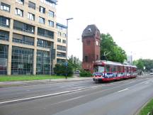 H Schlüterstr mit Turm von Haniel & Lueg