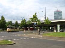 H Landtag/Kniebrücke Richtung Polizeipräsidium