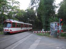 Bahnübergang Boskampweg Richtung Stadtmitte