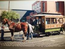 Pferdebahnwagen der Nürnberg-Fürther-Straßenbahn auf der Erkrather Str