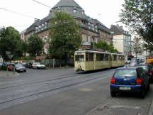 Tw 380 (Bj 1950) in der Flurstr Ecke Degerstr