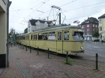 Tw 2501 (Bj 1956) verlässt H Gerresheim Rathaus Richtung Benderstr