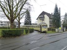 Tw 2501 (Bj 1956) in der Schleife Gerresheim Mitte