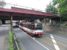 Hildener Str unter Unterführung DB Strecke, Fahrtrichtung Benrath Btf